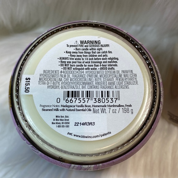 2-pc Set “VANILLA BEAN” by B&BW / WB, 1-Single Wick Candle & 1-Room Spray, NWT - Picture 5 of 7